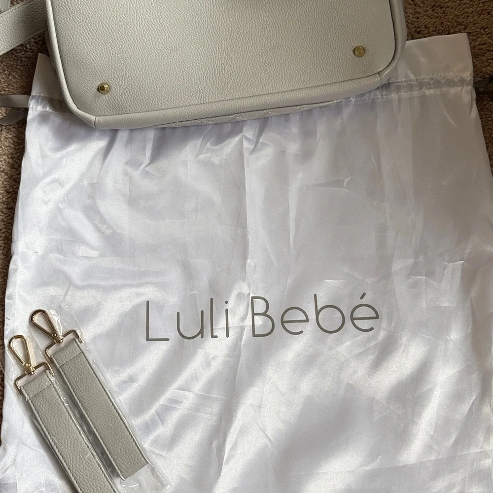 Luli Bebé Monaco Faux Leather Diaper Backpack